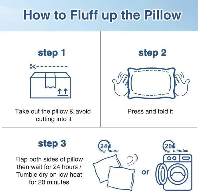 Alt view image 7 of 7 - Cooling Pillow for Sleeping Shredded Memory Foam Pillows King Size Set of 2 Double Sided Cooling Bed Pillows for Hot Sleepers Side Back and Stomach Sleepers