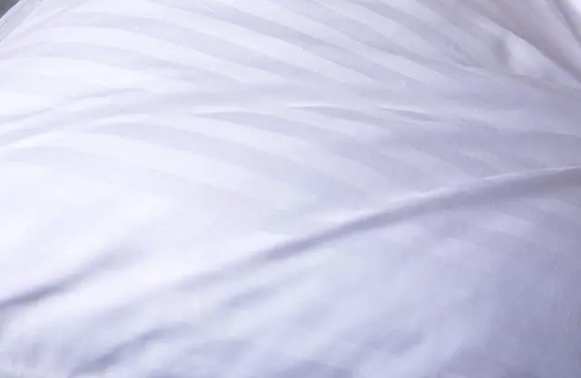 Alt view image 4 of 6 - Goose Down Feather Hotel Collection Bed Pillows for Sleeping Pair Standard Pillows for Back Stomach or Side Sleepers Stripe White Color Set of 2 Pillows
