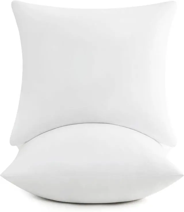 Main image of ? 20x20 Pillow Inserts Full Fluffy Square Down Alternative Stuffer Set of 2 Soft Plush Decorative Throw Pillows for Couch Sofa Bed and Home Decor