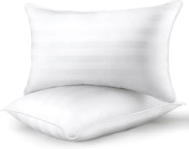 Main image of Pillows Queen Size Set of 2 - Luxury Hotel Bed Pillows for Sleeping Supportive Side Sleeper Pillow for Neck and Shoulder Pain Relief Down Alternative Fill for Back Stomach Sleepers