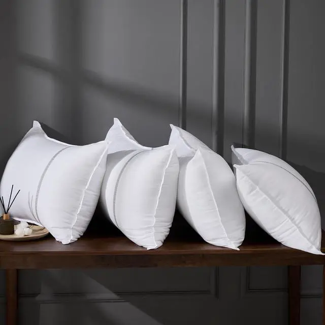 Main image of Bed Pillows Standard Size Set of 4 Firm Hotel Pillows for Sleeping Cooling Pillows for Side & Back Sleepers Down Alternative Filling 20 x 26 Inches
