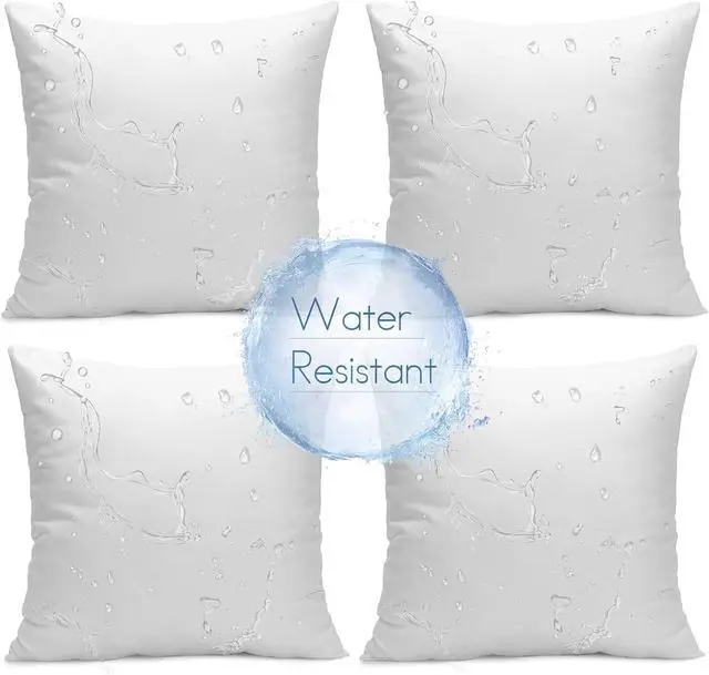 Main image of Ashler Outdoor Pillows 18 x 18 Pillow Inserts Set of 4 Waterproof Throw Pillow Inserts Hypoallergenic for Patio Water Resistant Indoor Outdoor Decorative