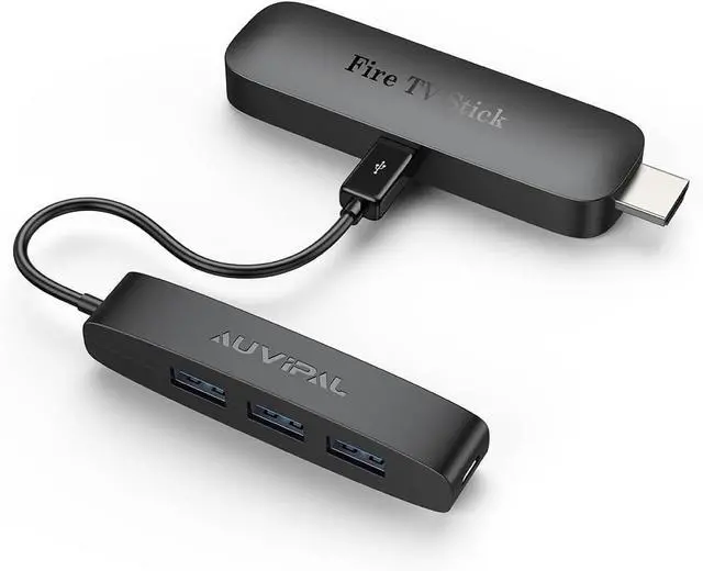 Alt view image 6 of 7 - 3-Port Micro USB OTG Hub Adapter (3 USB Ports + Power Port) for Fire Stick 4K PlayStation Classic Raspberry Pi Zero Sega Genesis Mini S/NES Classic Mini and More - Black