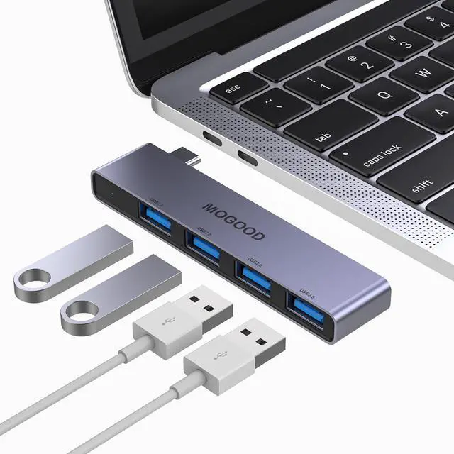 Main image of USB C to USB Hub 4 Ports USB C to USB Hub Multiport Adapter USB C Splitter with USB 3.0 Port USB Type C Docking Station for MacBook Pro/Air2020/2019 Surface Pro and More