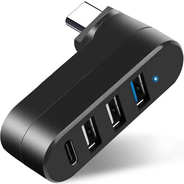 Main image of VIENON 4-Port USB C Hub [90°/180° Degree Rotatable] USB C Adapter Splitter USB Extender for MacBook iMac Surface and More C Port Laptop