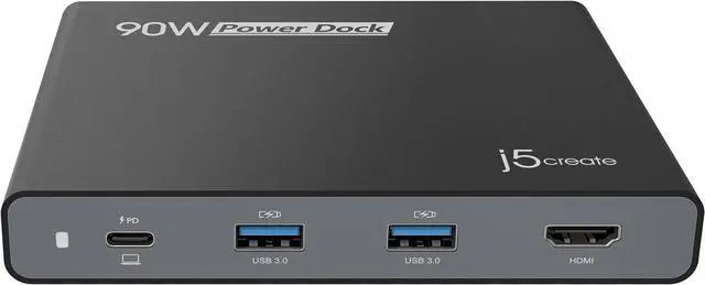 Main image of USB-C Travel Dock with PD 65W Power Supply - for Travel or Business Trip - Charging Adapter Hub with 4K HDMI USB-A x 2 - for MacBook Air/Pro 13 Surface Pro and USB-C Laptop (JCDP392)