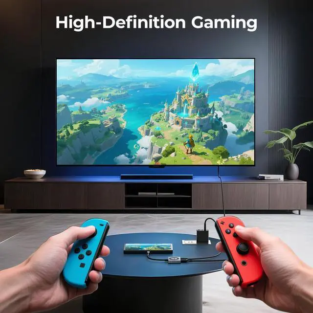 Alt view image 7 of 7 - 2-in-1 USB C Hub USB C to HDMI Adapter with HDMI 4K@60Hz & 100W PD Charging - Adapter for Laptop MacBook IPad (USB-C) iPhone 15/16 Tablets Switch