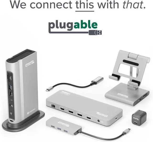 Alt view image 7 of 7 - Dual Monitor Adapter for M1/M2/M3/M4 macOS Systems Windows ChromeOS. Broad Compatibility - Thunderbolt USB-C USB 3.0 to HDMI Adapter for Dual Monitors 1920x1080 @60Hz SMI Driver Required