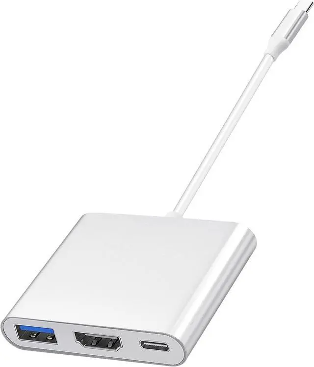 Alt view image 7 of 7 - USB C to HDMI Adapter Multiport Hub USB 3.0 Port and 100W Type C Charging Port with 4K HDMI Plug & Play Type-C Adapter for MacBook MacBook Pro iPhone 15 Pro Air iPad Pro