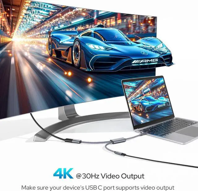 Alt view image 5 of 7 - USB C to HDMI Adapter with 100W PD Charger Port 2-in-1 Type C to 4K MHL HDMI Female Converter Thunderbolt 3 for iPhone 15 Pro Max Plus MacBook ipad Air 5 mini 6 Galaxy Steam Deck