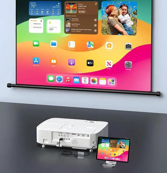Alt view image 3 of 7 - USB C to HDMI Adapter for iPhone 15/16 to TV 4K@60Hz USB-C Digital AV Multiport Adapter with PD 100W & USB3.1 MFi Certified Type C to HDMI Dongle for iPad Pro MacBook Air/Pro (Grey)