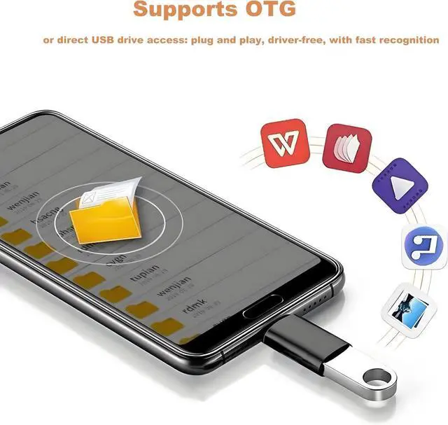 Alt view image 5 of 7 - USB C to USB Adapter USB C Male to USB 3.0 Female Adapter Thunderbolt 3 OTG Converter Compatible with MacBook Pro MacBook iPad/ Galaxy S20-S23 /  XPS and More USB Devices
