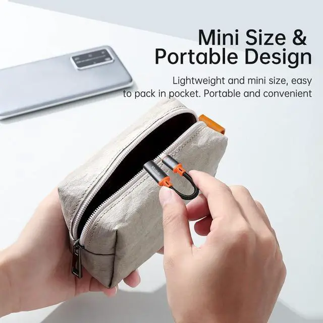 Alt view image 6 of 7 - mcdodo 4 in 1 USB-C to Lightning OTG Adapter with Charging/Data Transfer/Audio/OTG Function Type-C Female to Lightning Male Cable Adapter Fit for iPhone/iPad/AirPods/MacBook