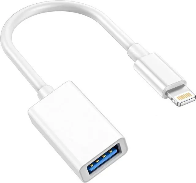 Main image of MFi Certified Lightning to USB Camera Adapter Compatible with iPhone iPad Lightning Male to USB Female OTG Data Sync Cable Converter for Camera Flash Drive Card Reader MIDI Keyboard Mouse