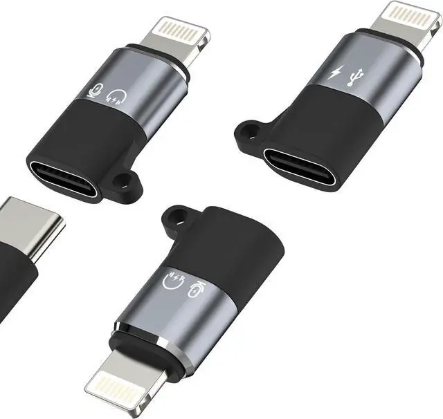 Main image of USB C Female to Lightning Male OTG Audio Adapter(3 pack)for iPhone 14 13 for  Type C Headphone Charging Cable Converter Data Transfer Connector Card Reader for iPad Android Compatible for