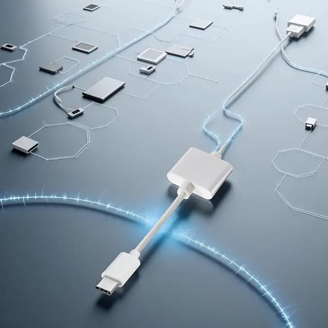 Alt view image 6 of 7 - for  30pin Female to USB 3.1 Type-C USB-C Sync Data Charging Adapter Cable Cell Phone OTG Adapters USB Cables Accessories Data Sync and Charging Female Connector Cell Phone OTG Adapters