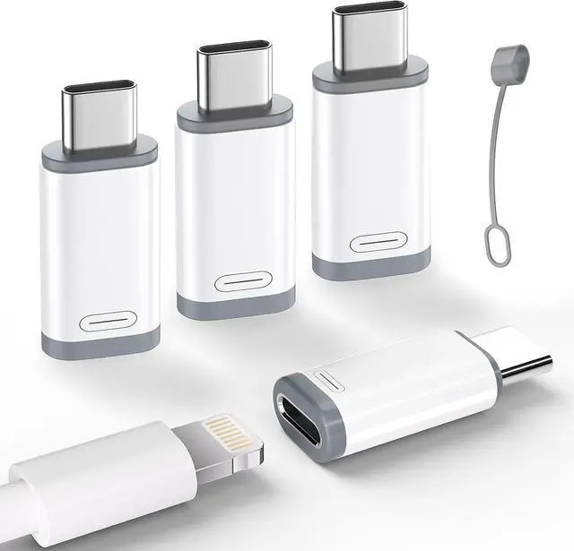 Main image of Lightning to USB C Adapter-Lightning Female to Type C Male Phone Charge Converter Charging Adapter for iPhone 15/16 Pro/16 Pro Max/Plus  S24 iPad Air Fast Charging&Data Transfer -NO Audio