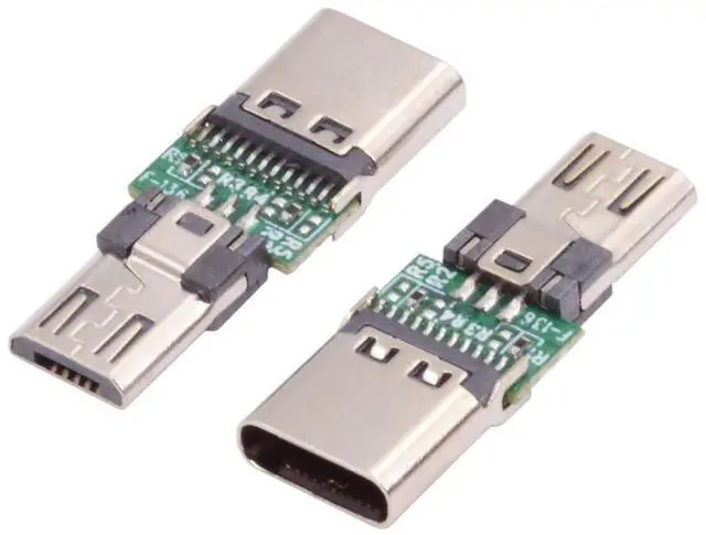 Alt view image 7 of 7 - 5 Pack Micro USB OTG Adapter Micro USB Male to USB C Female Mini Size Connector Adapter