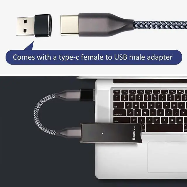 Alt view image 6 of 7 - DAC/OTG Cable - High-End DAC/Amplifier Adapter for Type C Headphones Compatible with FiiO K3 Khadas Tone 2 Pro to USB C Mobile