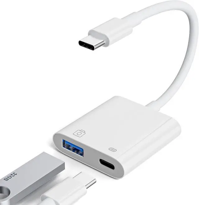 Main image of USB C to USB 3.0 Adapter with 30W PD Charging USB-C Male to USB-A Female OTG Converter for MacBook Pro/Air 2016-2024 iPhone 16/15 Pro iPad Galaxy S24/S25 Pixel 5Gbps Data Transfer