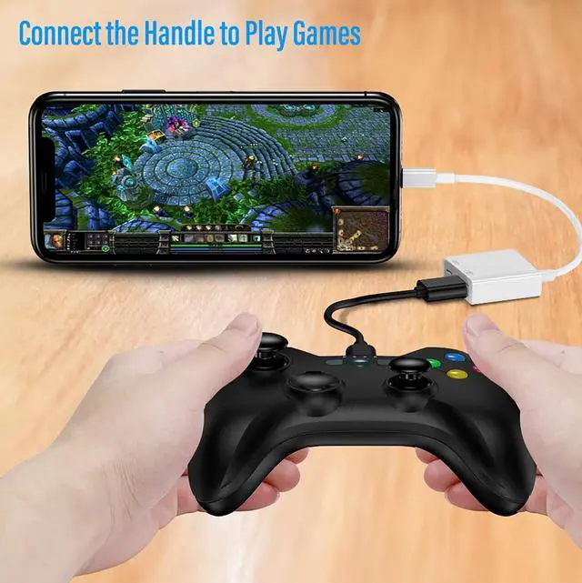 Alt view image 4 of 7 - Lightning to USB Camera Adapter with Charging Port  MFi Certified OTG Dongle for iPhone 14 13 12 11 X XS XR 8 iPad to USB Flash Drive Card Reader Keyboard Mouse Piano