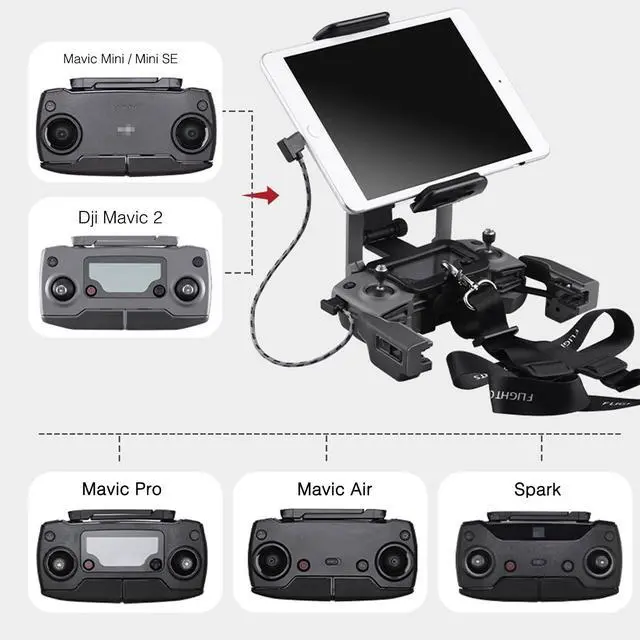 Alt view image 7 of 7 - 0.5FT Micro to USB C Remote Controller Cable for iPhone 15 Pro/16 DJI Mavic Mini Mini SE 2 Pro/Zoom Air/Pro Spark Drone to Tablet OTG Data Cord Accessories (USB C Connector)