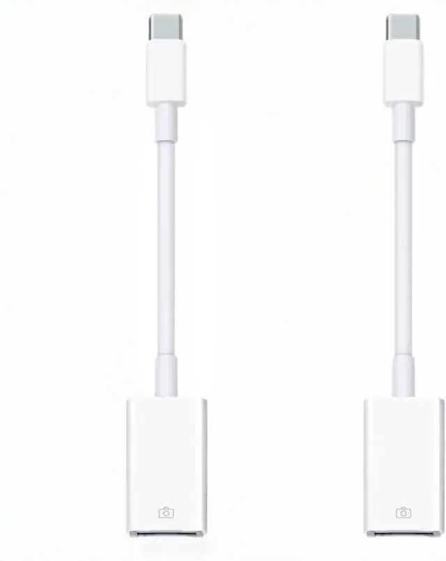 Main image of 2Pack USB-C to USB 3.0 Adapter USB C Male to USB Female OTG Adapter Thunderbolt3 to USBA Adapter Compatible with MacBook Pro/Air iPad Pro iPhone 16 Pro Max/15 Galaxy S25/S24/S23/S22