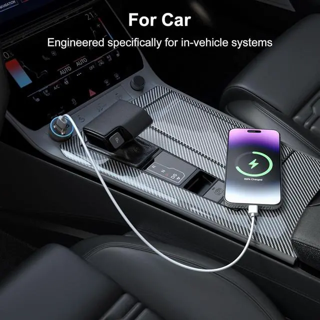 Alt view image 7 of 7 - USB to USB C Adapter for CarPlay 3Pack USBC Car Charger Type C Female to A Male Converter for  iPhone 16 16e 15 14 Pro Max Plus  S25 A55 Not for iPad/Magsafe/HomePod