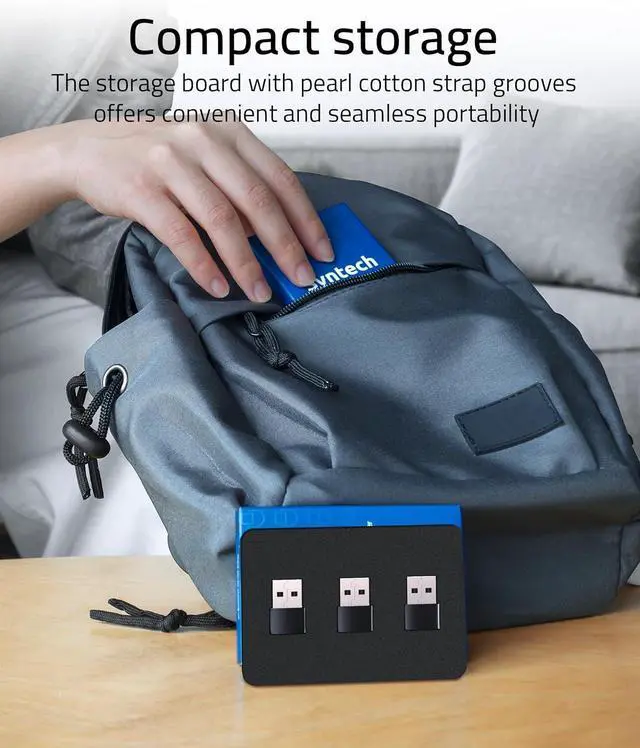 Alt view image 6 of 7 - USB C Female to USB Male Adapter Pack of 3 Type C to USB A Converter Compatible with iPhone 16/15/14/13 Pro Max iPad Air 6  Watch Series 9/8/7 AirPods 3  Galaxy etc Black