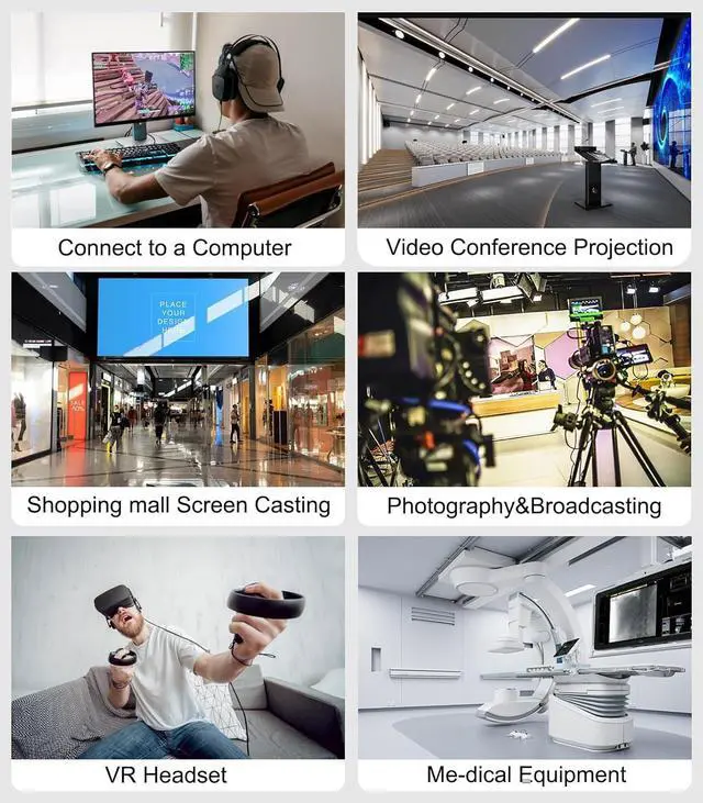 Alt view image 7 of 7 - 10K 8K HDMI 2.1 Cable 6.6 FT 48Gbps Certified Ultra High Speed HDMI? Cables Cord 8K@60Hz 4K@120Hz DTS:X HDCP 2.2&2.3 HDR 10 eARC 12Bit Compatible for Laptop/Monitor/PS5/Xbox/UHD TV/PC