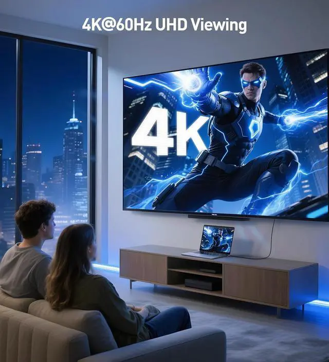 Alt view image 3 of 7 - 3-Pack High Speed HDMI Cable 1 ft with 4K @60Hz 2K @144Hz FreeSync G-SYNC and HDR Support for Gaming Monitor PC  TV and More