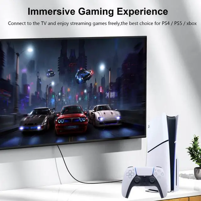 Alt view image 3 of 7 - 8K HDMI 2.1 Cable 6.6 FT 5-Pack Shielded HDMI Cord 6.6FT 48Gbps High Speed Computer HDMI TV Monitor Cord-8K@60Hz 4K@120Hz/165Hz HDCP 2.2&2.3 HDR 10 for ARC eARC PS4 PS5 Sound Bar/