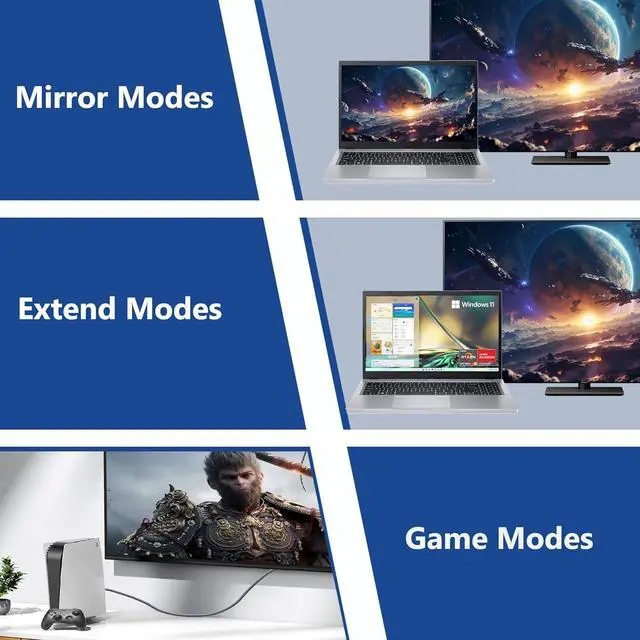 Alt view image 6 of 7 - 8K HDMI 2.1 Cable 6.6 FT 5-Pack Shielded HDMI Cord 6.6FT 48Gbps High Speed Computer HDMI TV Monitor Cord-8K@60Hz 4K@120Hz/165Hz HDCP 2.2&2.3 HDR 10 for ARC eARC PS4 PS5 Sound Bar/