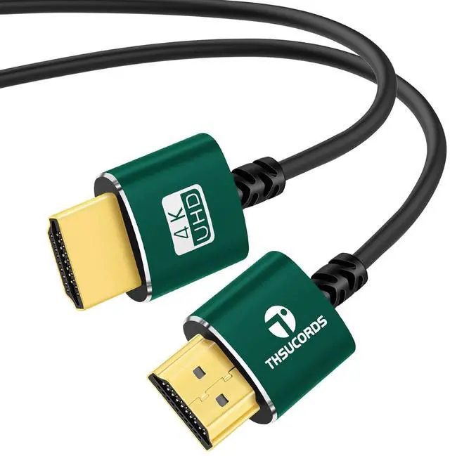 Main image of Slim HDMI Cable 10FT Ultra Soft & Thin HDMI to HDMI Cord Extreme Flexible & Skinny HDMI Wire Supports High Speed 4K@60Hz 18gbps 2160p 1080p