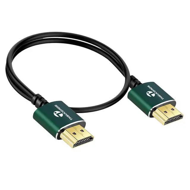 Alt view image 7 of 7 - Slim HDMI Cable 10FT Ultra Soft & Thin HDMI to HDMI Cord Extreme Flexible & Skinny HDMI Wire Supports High Speed 4K@60Hz 18gbps 2160p 1080p