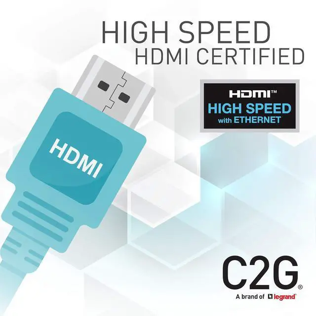 Alt view image 6 of 7 - 6ft High Speed HDMI Cable with Ethernet - HDMI for Audio/Video Device - 6 ft - 1 x HDMI Digital