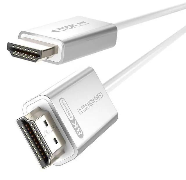 Main image of HDMI 2.1 Cable 50ft White 4K 8K Fiber Optic HDMI Cable[8K@60Hz 4K@120Hz 48Gbps Dynamic HDR eARC HDCP 2.2&2.3 3D] Compatible with 4090 RX 7900 XTX Monitor PS5 Soundbar