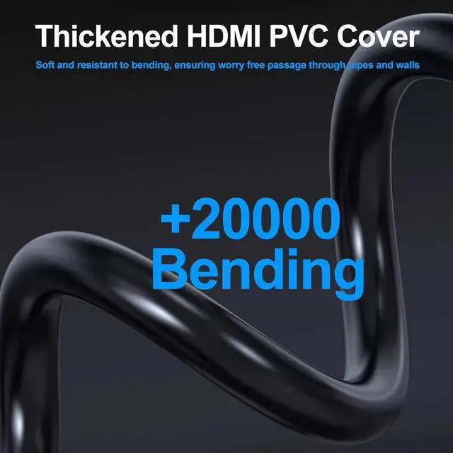 Alt view image 7 of 7 - HDMI Cable 4 FT 4-Pack 4K HDMI 2.0 Cable 4FT Shielded HDMI 2.0 CL3 Rated Cord for Smart Monitor with Streaming TV 4K 1080P@144Hz ARC & CL3 Rated | for Laptop Monitor PS5 PS4 Xbox Soundbar