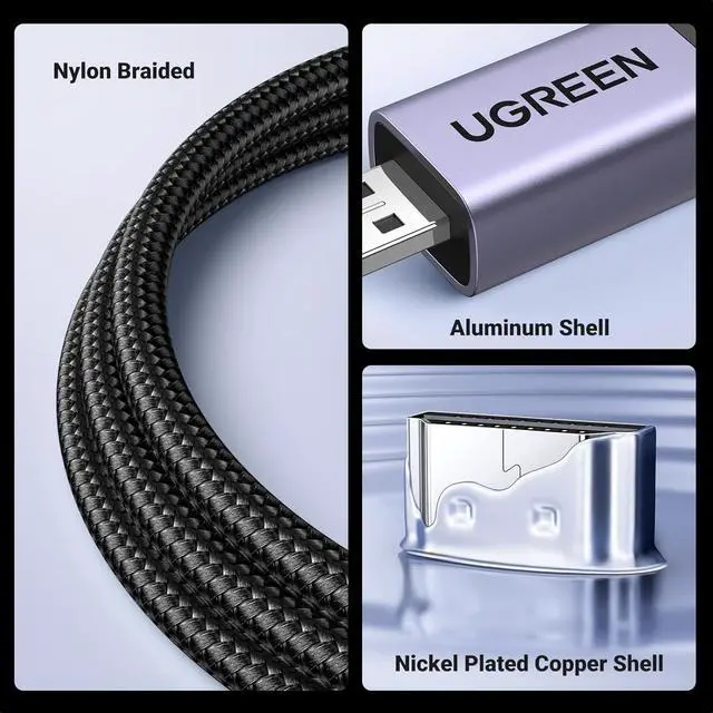 Alt view image 4 of 7 - UGREEN 8K Micro HDMI to HDMI Cable 6.6FT, 2.1 Aluminum Shell Braided 48Gbps Ultra High Speed 8K@60Hz, 4K@240Hz Support HDR eARC Dolby Compatible with GoPro Raspberry Pi 5 Camera Ni-kon