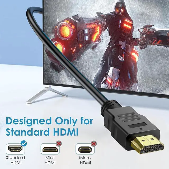 Alt view image 3 of 7 - 2 Pack HDMI Extension Cable 3 Feet High Speed HDMI Male to Female Adapter Cord 1080P HDMI Cable Extender Video Wire for for HDTV Monitor PC Laptop Projector