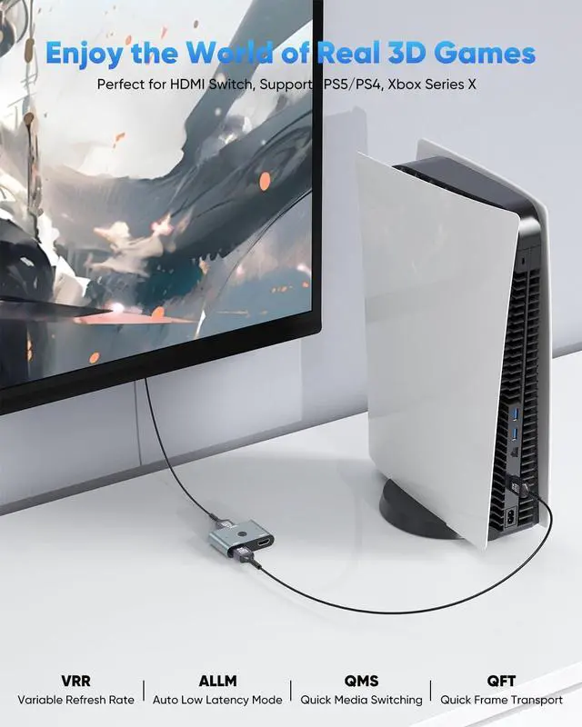 Alt view image 4 of 7 - Ultra Thin HDMI Cable 2FT 8K Short HDMI 2.1 Cable 2 Foot Flexible Slim HDMI Cord 48Gbps High Speed 8K@60Hz 4K@120Hz 2K@240Hz 1080P HDR eARC for HDTV Monitor Camera HDMI Switch