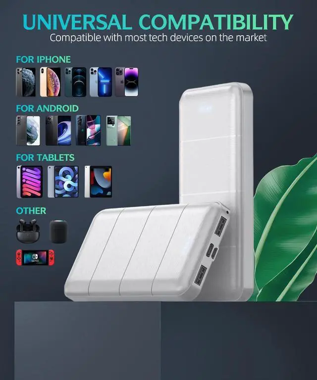 Alt view image 7 of 7 - Portable-Charger-Power-Bank - 2 Pack 15000mAh Dual USB Power Bank Output 5V3.1A Fast Charging Portable Charger Compatible with Smartphones and All USB Devices