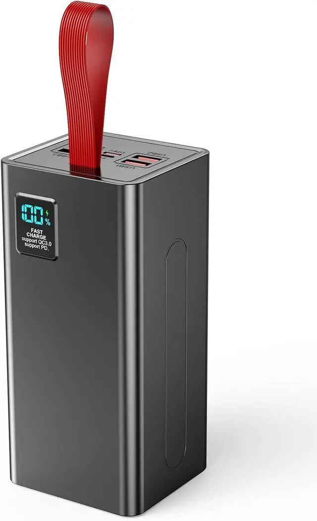 Main image of 90000mAh Portable Charger Power Bank Large Battery Pack Upgraded 30W PD & QC 3.0 Fast Charging Big Powerbank USB-C High Capacity 5 Output 2 Input with LED Display for Phone Tablet