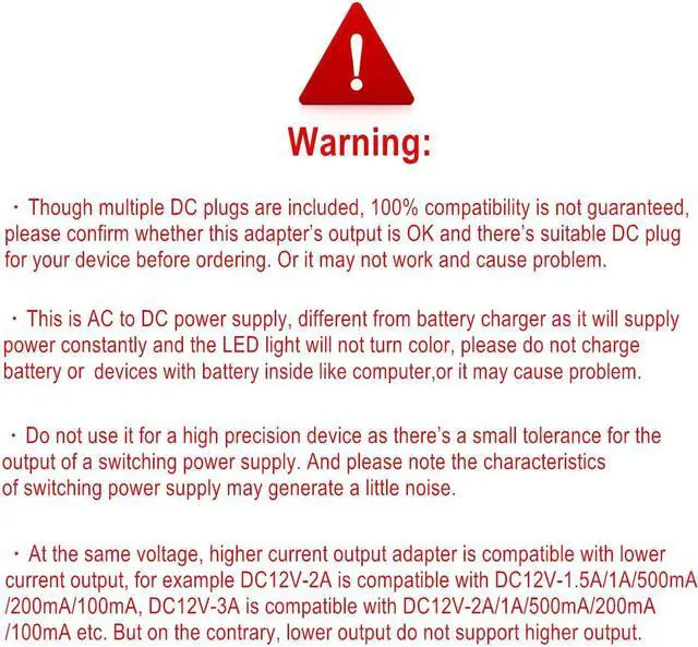 Alt view image 4 of 7 - Universal AC Adapter 12V 2A Power Supply Charger 24W AC110V to DC12V 2000mA 1500mA 1000mA 500mA Power Driver 11 DC Plug Tips 12 Volt Converter Inverter Transformer ac dc Adapter(DC12V~2A)