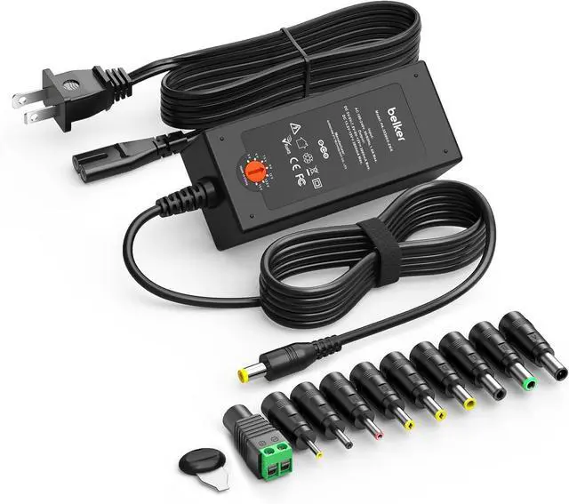 Main image of 45W Universal 5V 6V 7.5V 9V 12V 13.5V 15V AC DC Adapter Power Supply for Household Eletronics LCD LED Strip Light Router HUB Speaker Smart Phone Tablet - Support Amps 0.5A 1A 2A 3A 3000mA Max.