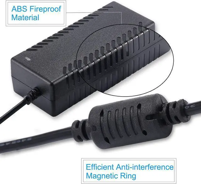 Alt view image 6 of 7 - 48V 2A Power Supply Adapter - AC 100-240V DC 48V2A Output 96W Power Adapter Interface 5.5 x 2.5mm Plug for PoE Switch/PoE Injector