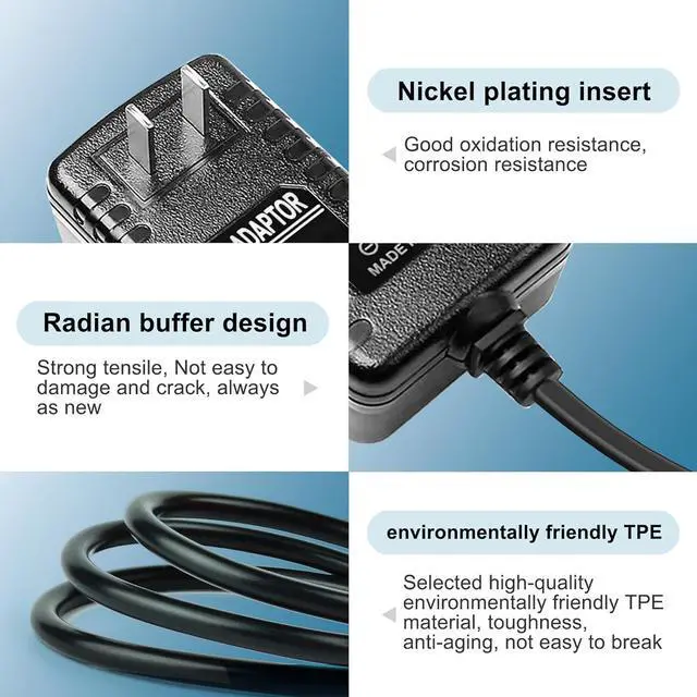 Alt view image 3 of 5 - 12V 2A AC Adapter Charger with 8 Tips ac/dc Adapter 100-240v 50/60hz 12 Volts 2000mA DC in 12V Power Supply Cord for  & WD My Book WD LED Strip Light CCTV Camera Router DC 12V 1.5A 1a Cable