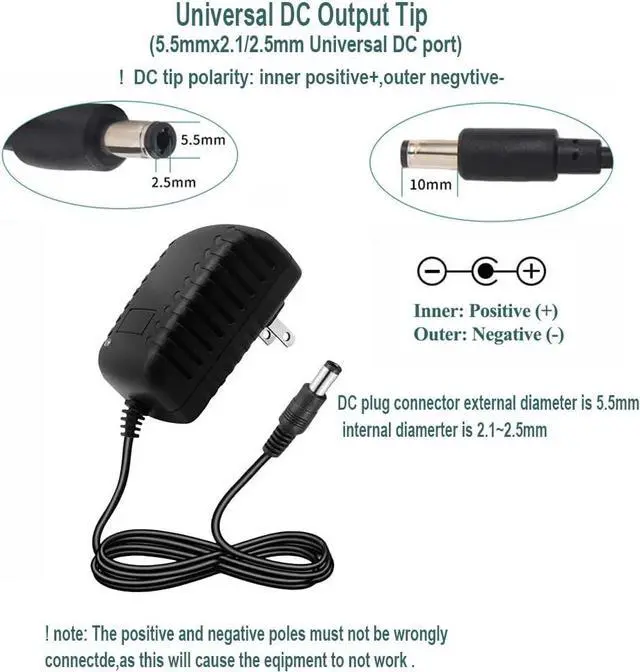 Alt view image 3 of 7 - 12V 1.5A AC Adapter Power Supply 100-240V 50-60Hz AC to DC 12 Volt 1.5A Switching Power Supply AC/DC Converter Transformer 12V 1.5 Amp Power Adapter with 5.5 x 2.5mm Plug