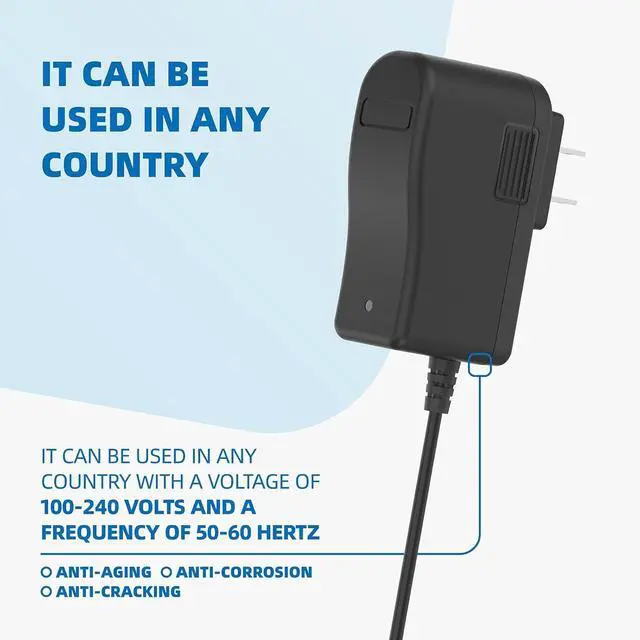 Alt view image 7 of 7 - 6V AC Power Adapter for iTouchle Automatic Sensor Trash Cans 2.5 to 23 Gallon 6.4Ft Long Power Cord Supply for iTouchle Trash Can Parts 13 Gallon Trash Can Ac Adapter Power Cord