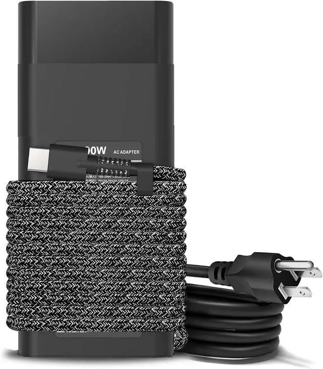 Alt view image 6 of 6 - New Slim 90W 65W USB C HP Laptop Charger for HP Spectre X360 Envy Elitebook Chromebook Elite x2 ProBook Type C Power Cord AC Adapter USB C Laptop Charger